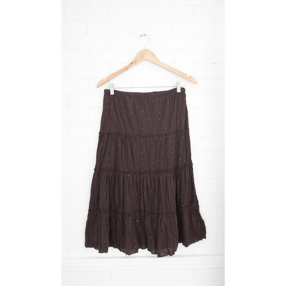 Copper Key Dresses & Skirts - Copper‎ Key Brown Tiered Skirt - Size Small